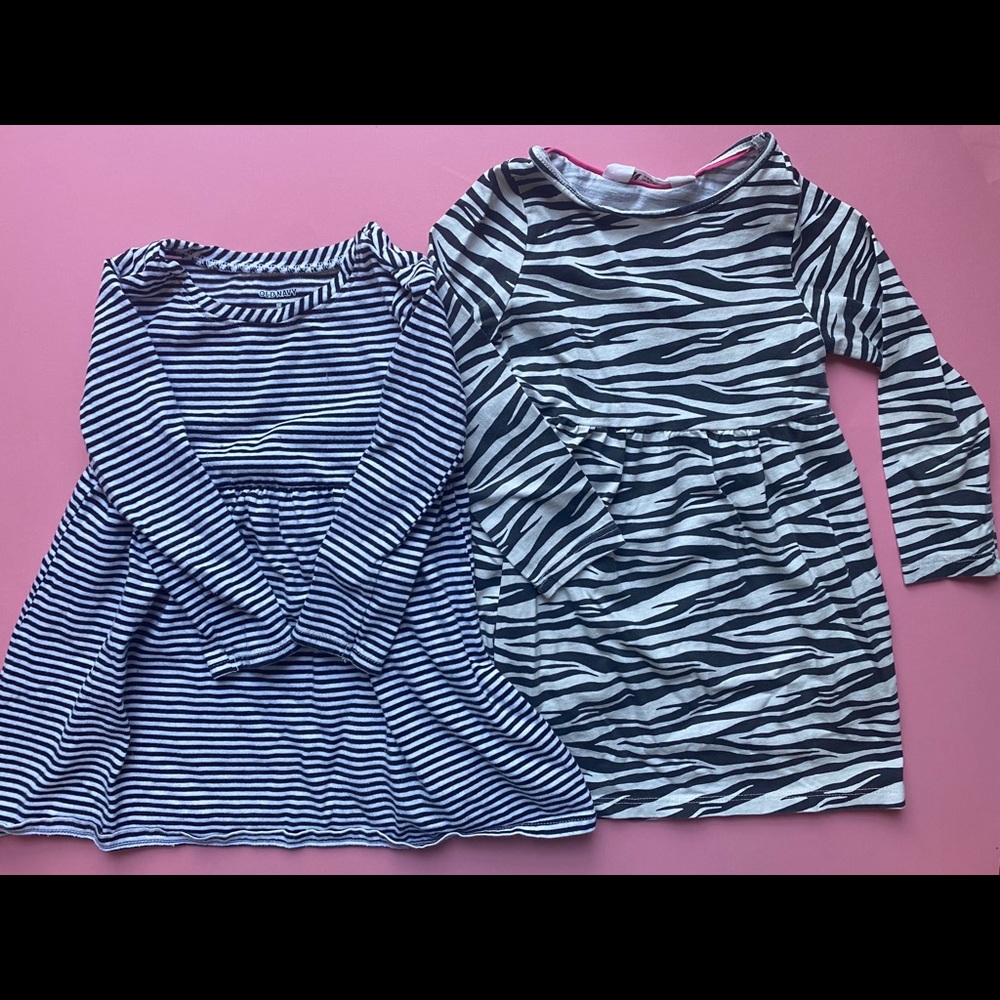 Toddler Girl Long Sleeve Dresses Stripes